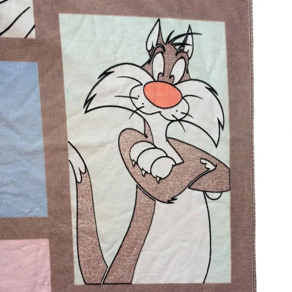 VTG Warner Bros Looney Tunes Bugs‎ Bunny Tweety 2000 Vintage Beach Towel